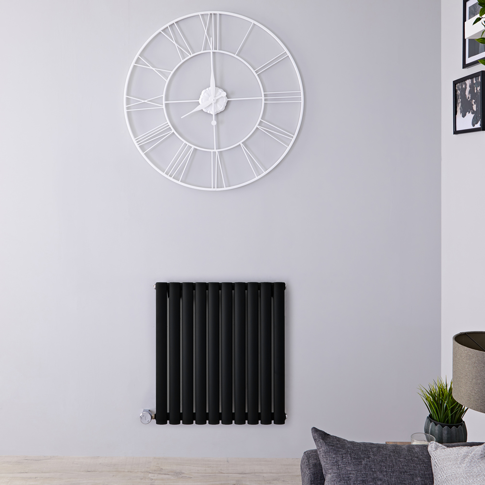Designradiator Elektrisch Thermostatisch Horizontaal Zwart 63,5cm x 160cm | Revive