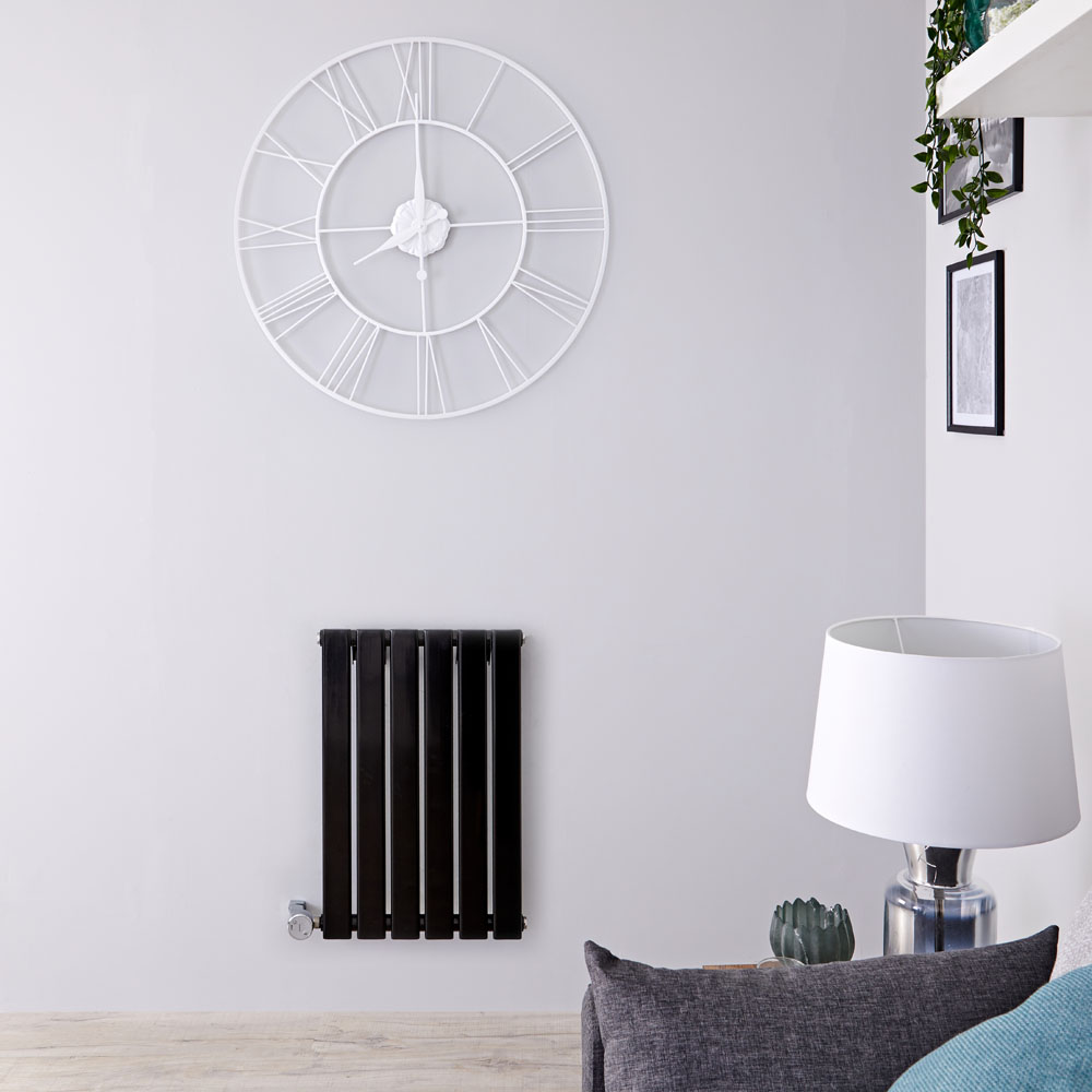 Designradiator Elektrisch Thermostatisch Horizontaal Zwart 63,5cm x 100cm | Delta