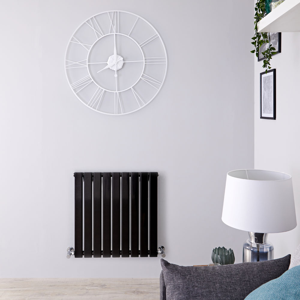 Delta Designradiator Horizontaal Zwart 63,5cm x 160cm x 4,6cm 563 Watt