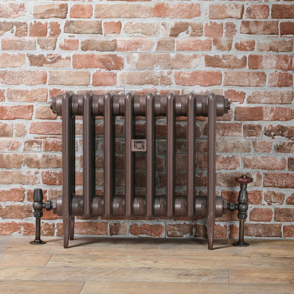 Gietijzeren Radiator Antiek Koper 46cm Hoog | Kies de Breedte | Victoria