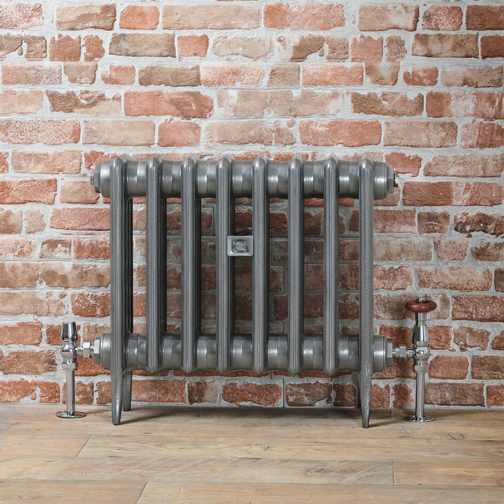 Gietijzeren Radiator Tin Kleur 46cm Hoog | Kies de Breedte | Victoria