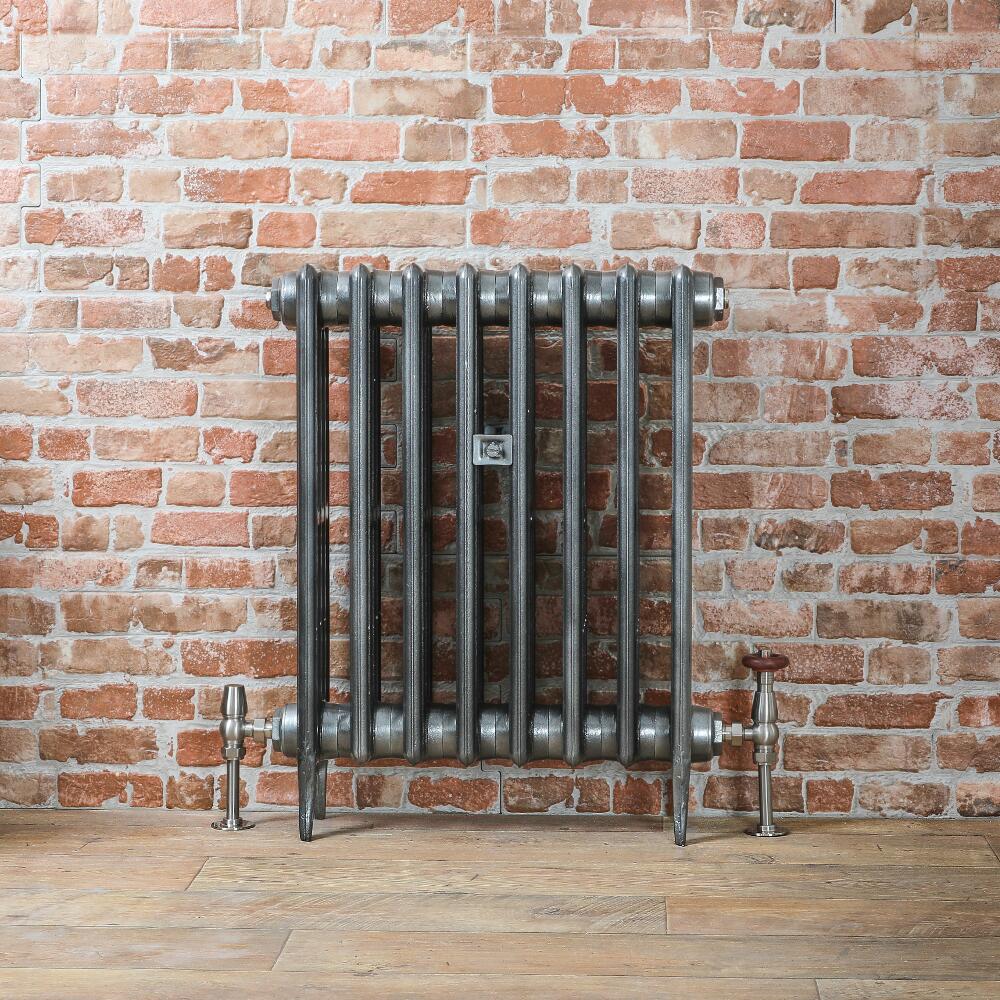 Gietijzeren Radiator Tin Kleur 66cm Hoog | Kies de Breedte | Victoria