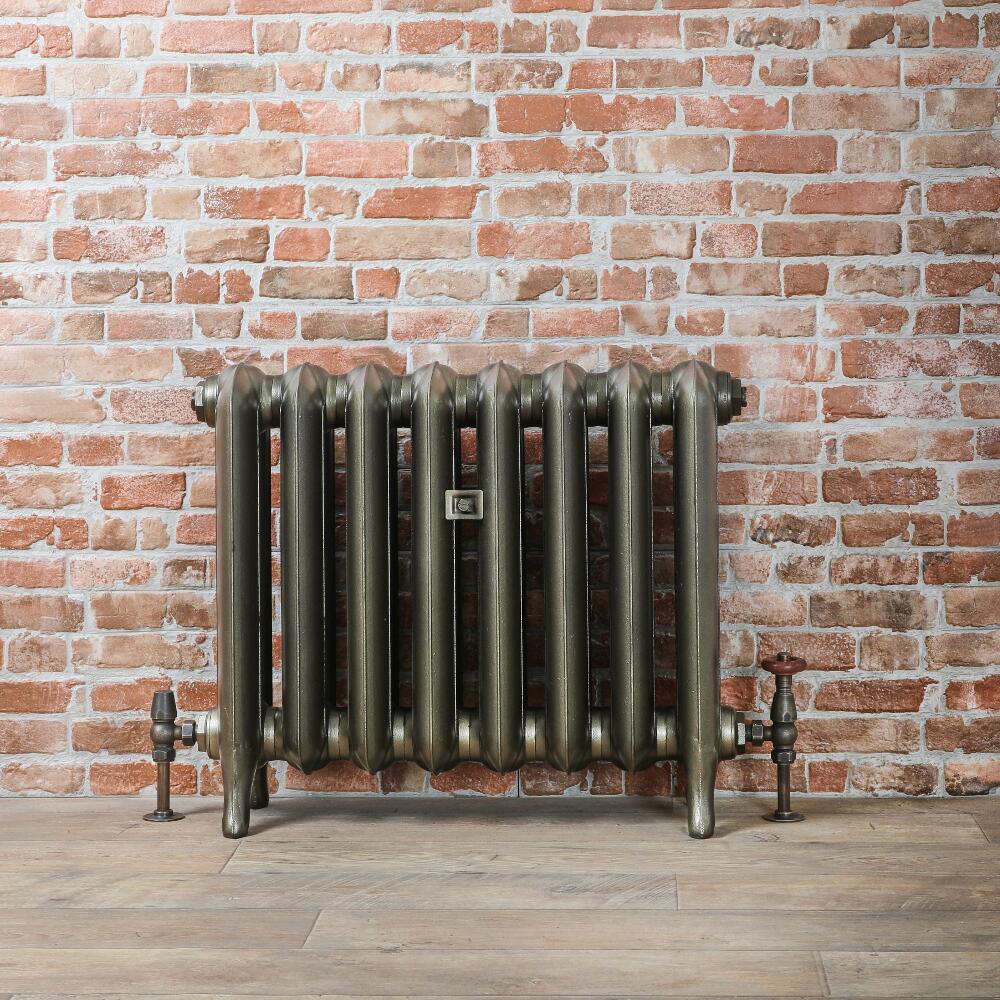 Gietijzeren Radiator Antiek Messing 56cm Hoog | Kies de Breedte | Erté