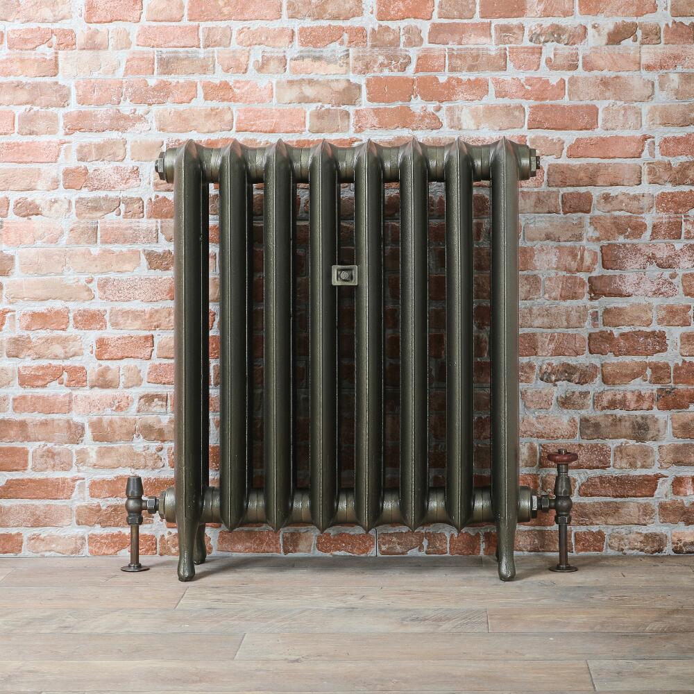 Gietijzeren Radiator Antiek Messing 76cm Hoog | Kies de Breedte | Erté