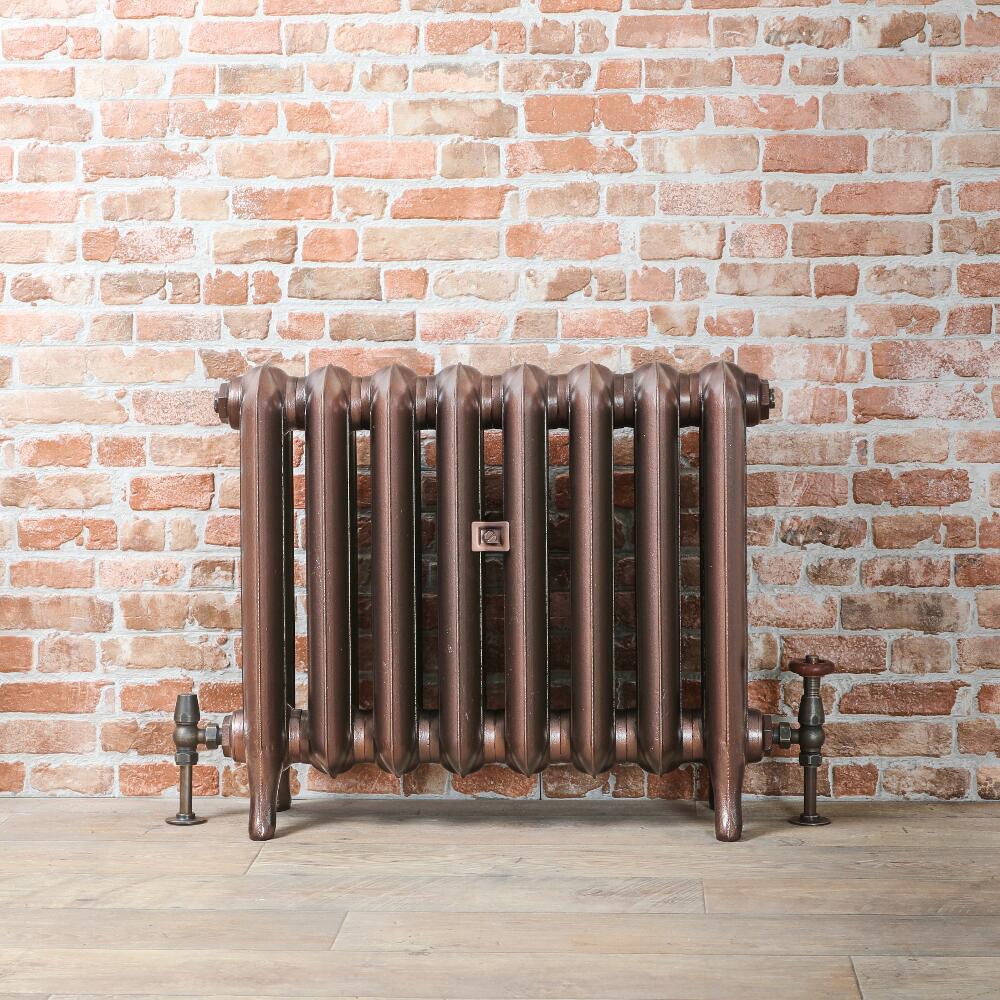 Gietijzeren Radiator Antiek Koper 56cm Hoog | Kies de Breedte | Erté