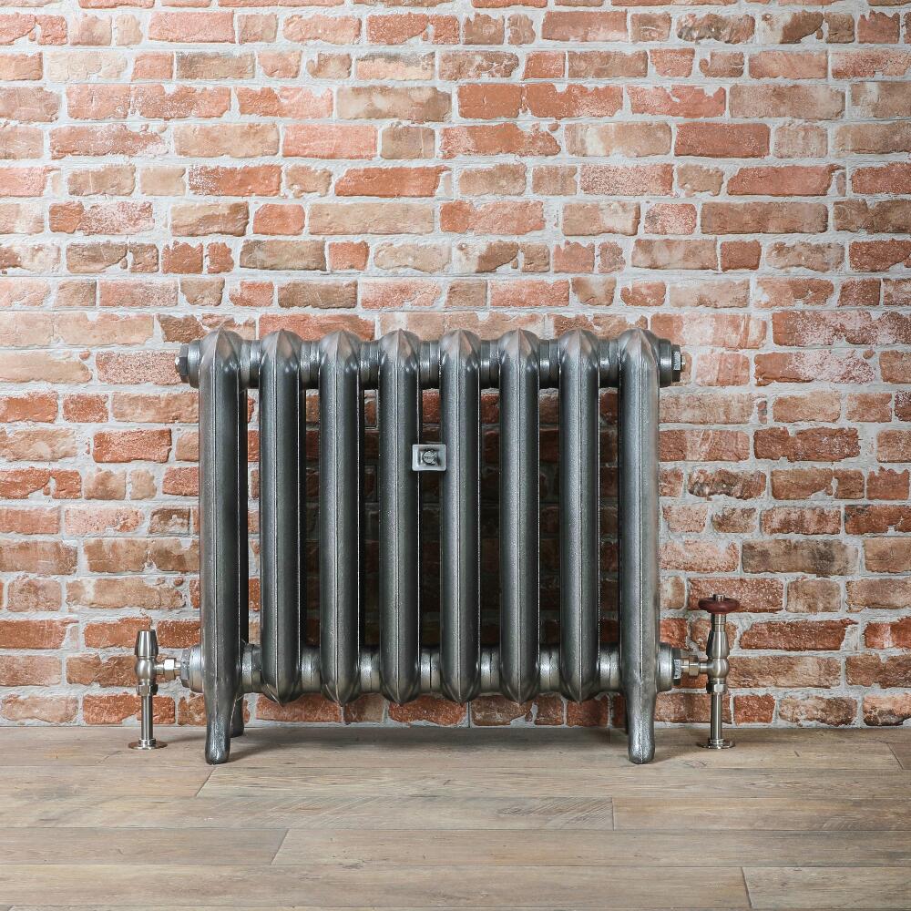 Gietijzeren Radiator Tin Kleur 56cm Hoog | Kies de Breedte | Erté