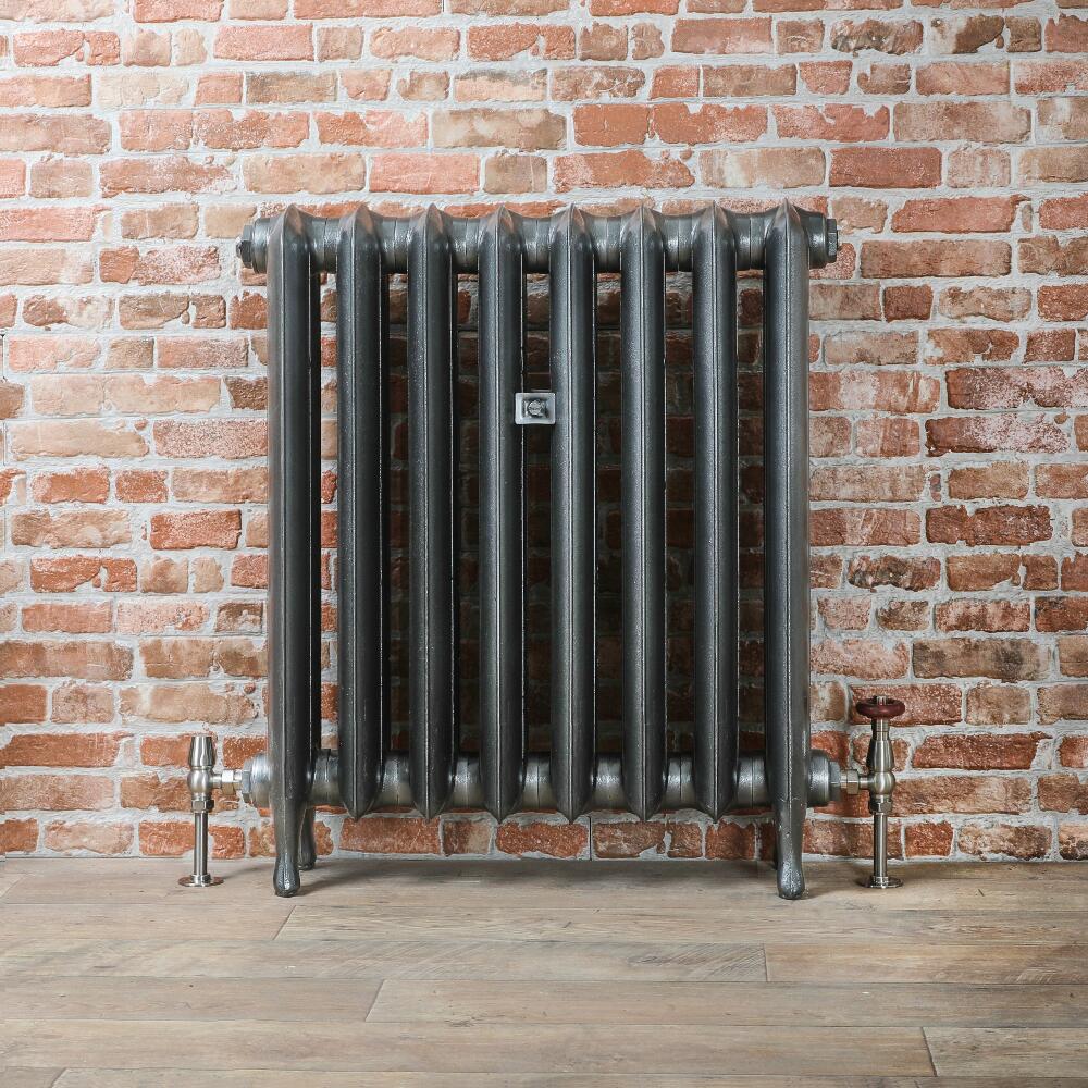 Gietijzeren Radiator Tin KLeur 76cm Hoog | Kies de Breedte | Erté