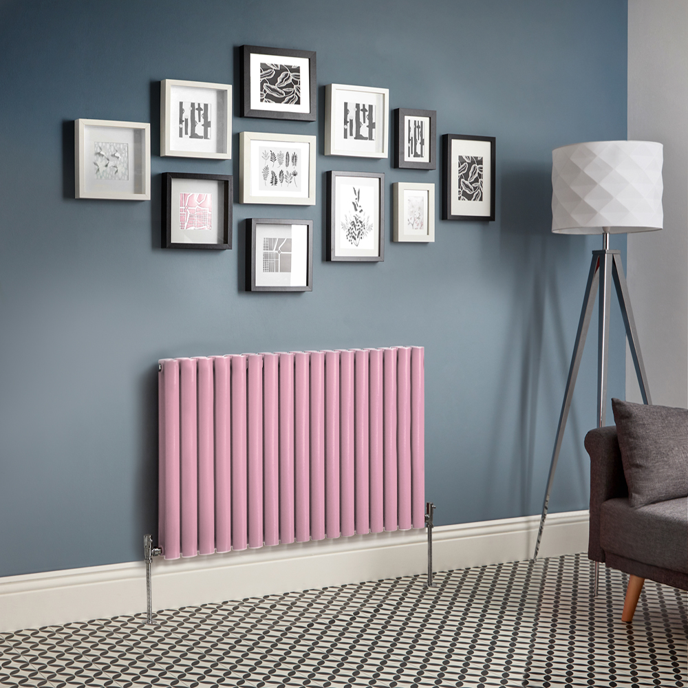 Designradiator Horizontaal Roze | Kies de Afmeting | Revive
