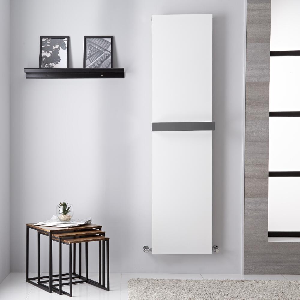 Ischia Designradiator Verticaal Mineraal Wit 180cm x 45cm 923Watt