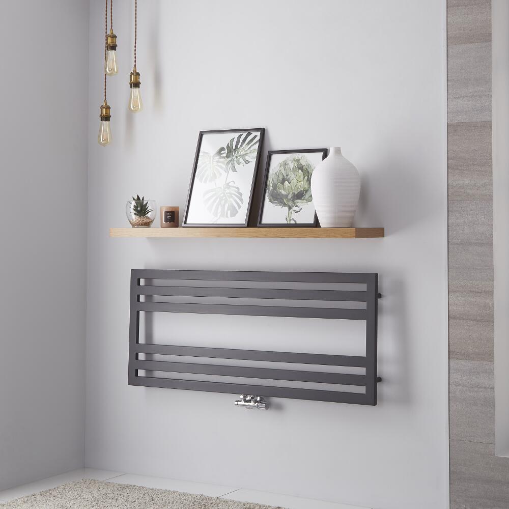 Urbino Designer Handdoekradiator Antraciet 50cm x 120cm 582Watt
