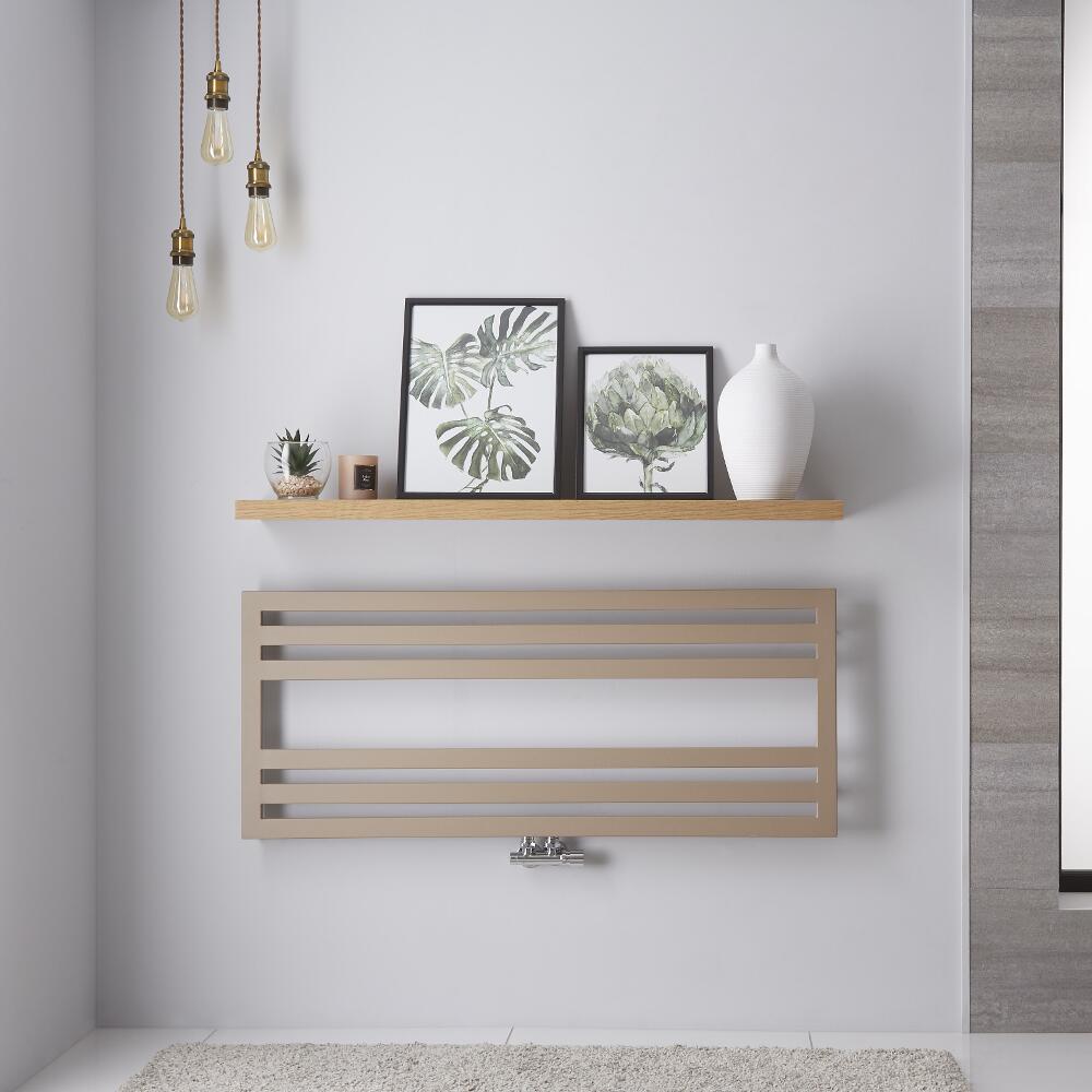 Ponza Designer Handdoekradiator Mineraal Kwarts 50cm x 120cm 582Watt