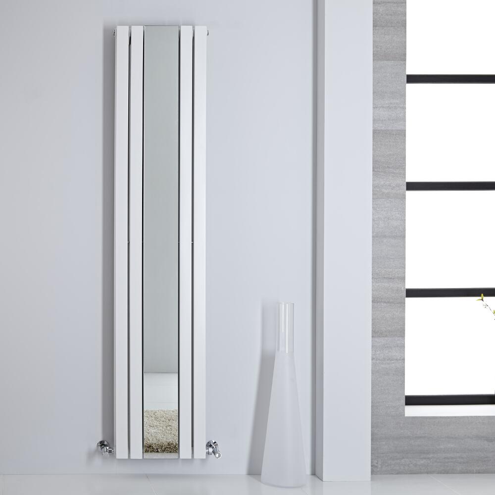 Sloane Spiegelradiator Verticaal Dubbelpaneel 180m x 38,5cm x 7,2cm Wit 1344Watt