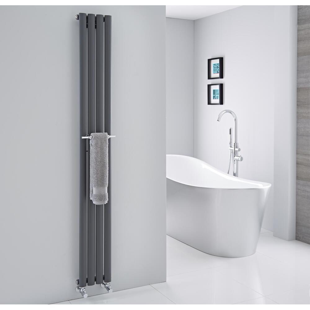 Handdoekrek Radiator geschikt voor Revive & Delta Design Radiatoren - 23cm - Chroom