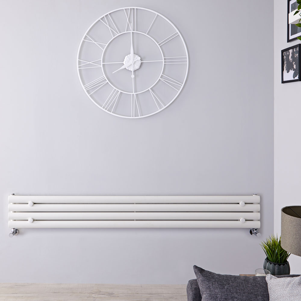 Revive Designradiator Horizontaal Wit 23,6cm x 160cm x 7,8cm 518 Watt