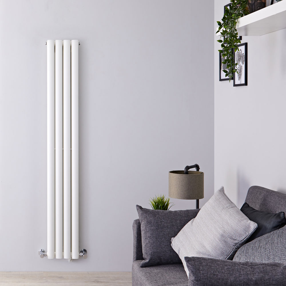 Revive Designradiator Verticaal Ruimtebesparend Wit 160cm x 23,6cm x 7,8cm 819 Watt