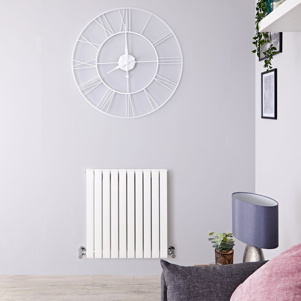 Sloane Designradiator Horizontaal Wit 63,5cm x 60cm x 5,4cm 601 Watt