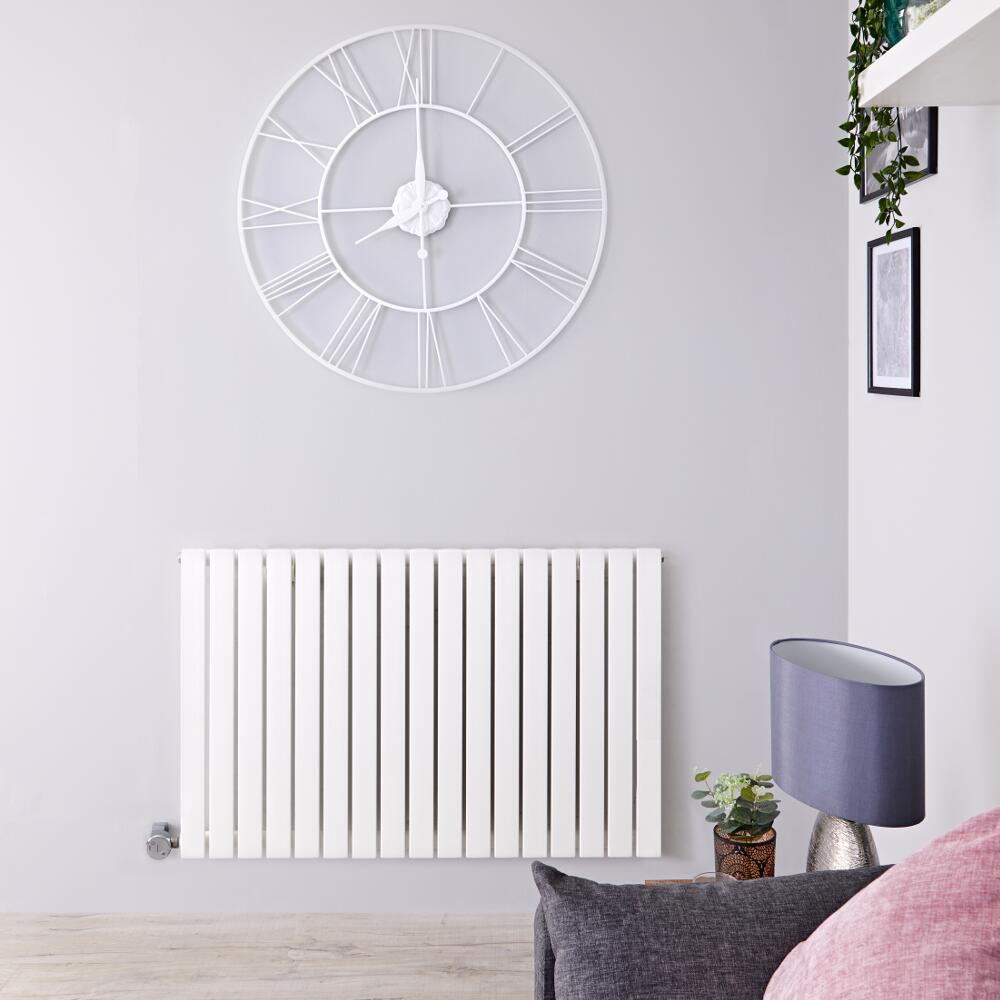Designradiator Elektrisch Thermostatisch Horizontaal Wit 63,5cm x 100cm | Sloane