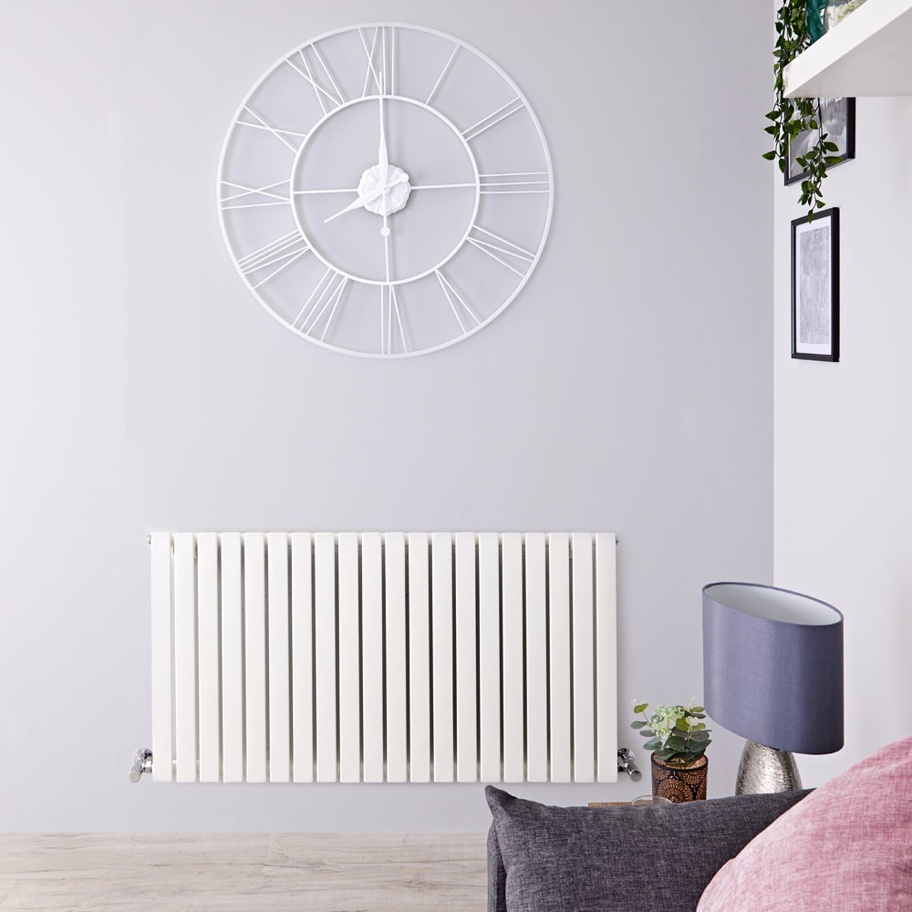 Sloane Designradiator Horizontaal Wit 63,5cm x 83,4cm x 5,4cm 842 Watt