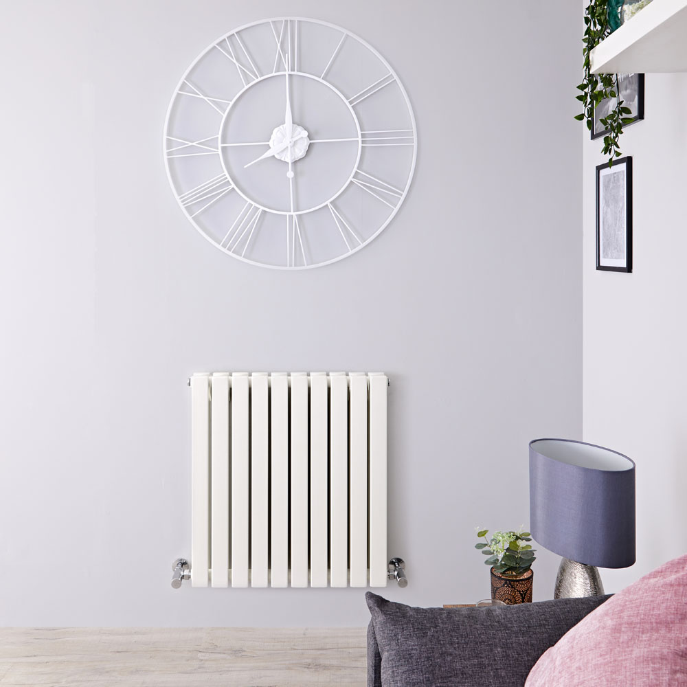 Sloane Designradiator Horizontaal Wit 63,5cm x 60cm x 7,1cm 934 Watt