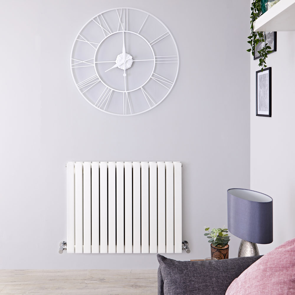 Sloane Designradiator Horizontaal Wit 63,5cm x 83,4cm x 7,1cm 1307 Watt
