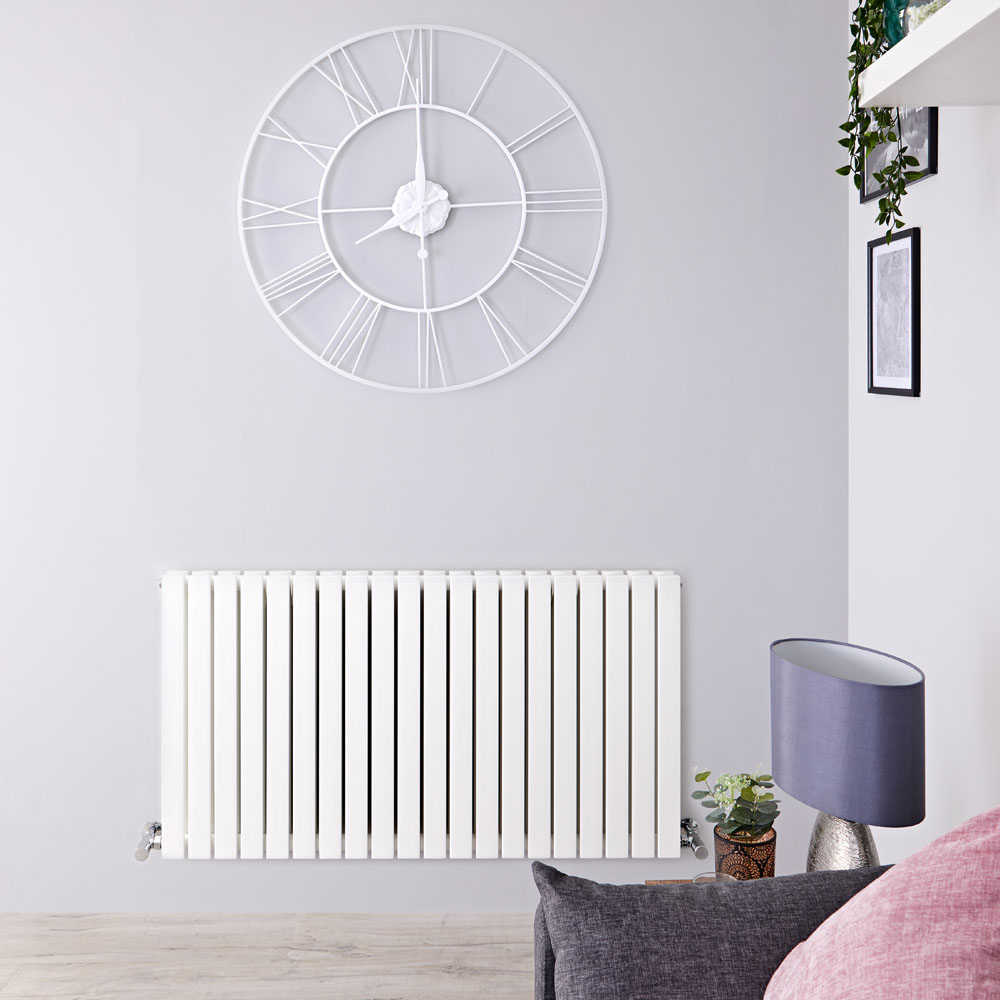 Sloane Designradiator Horizontaal Wit 63,5cm x 120cm x 7,1cm 1867 Watt