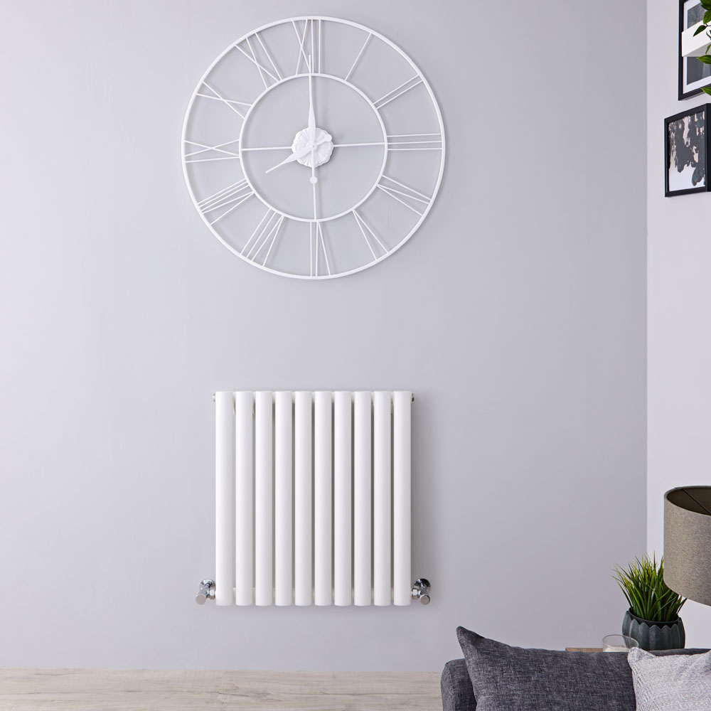 Revive Designradiator Horizontaal Wit 63,5cm x 59,5cm x 5,5cm 597 Watt