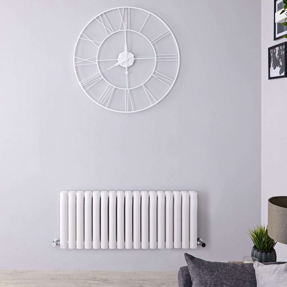Revive Designradiator Horizontaal Wit 40cm x 100cm x 7,8cm 1052 Watt