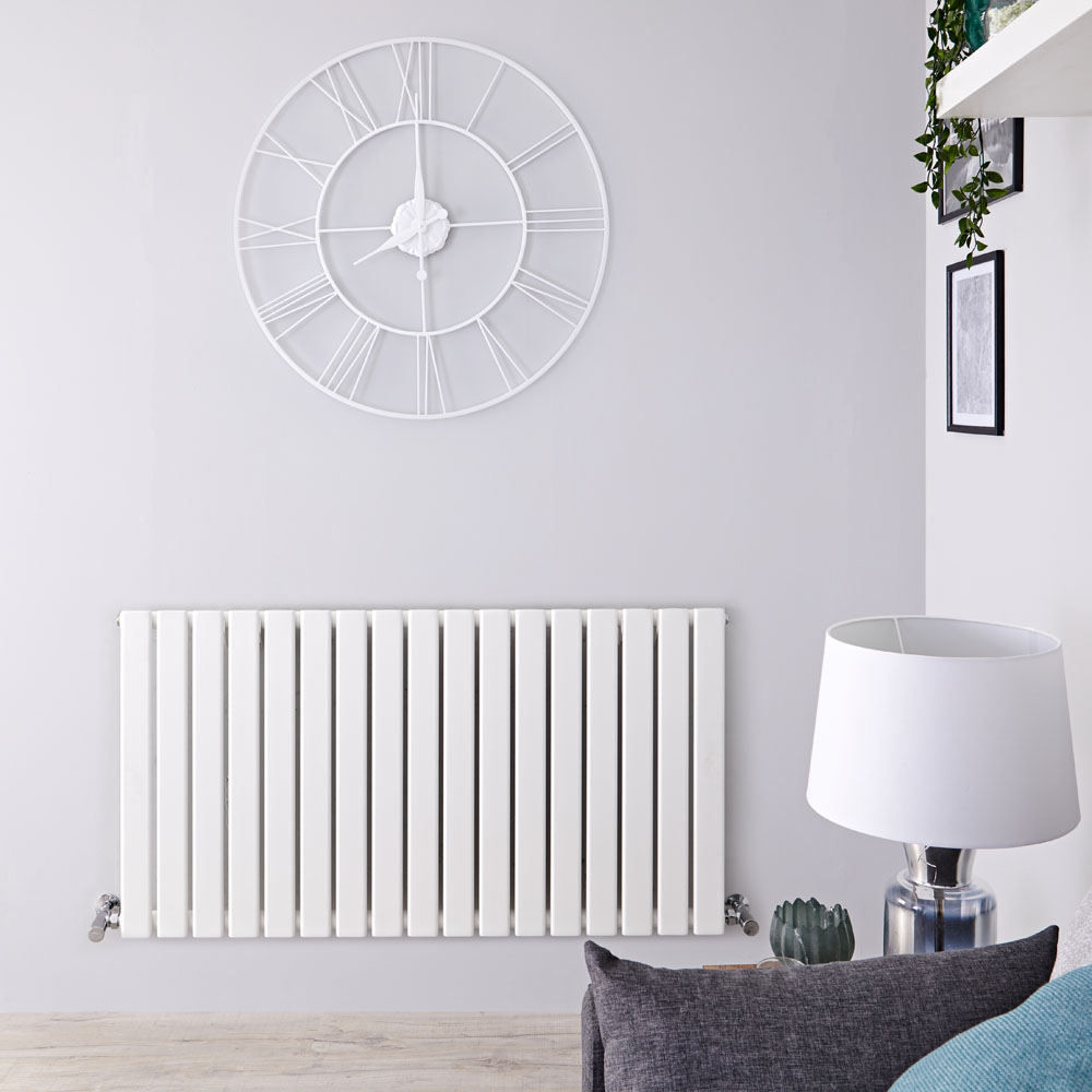 Delta Designradiator Horizontaal Wit 63,5cm x 119cm x 4,6cm 1064 Watt