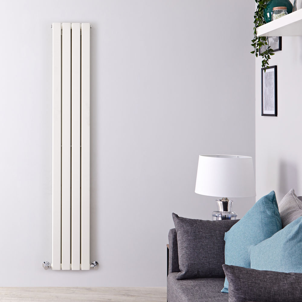 Delta Designradiator Verticaal Wit 160cm x 28cm x 6cm 882 Watt