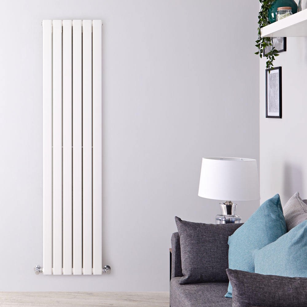 Delta Designradiator Verticaal Wit 160cm x 42cm x 6cm 1323 Watt