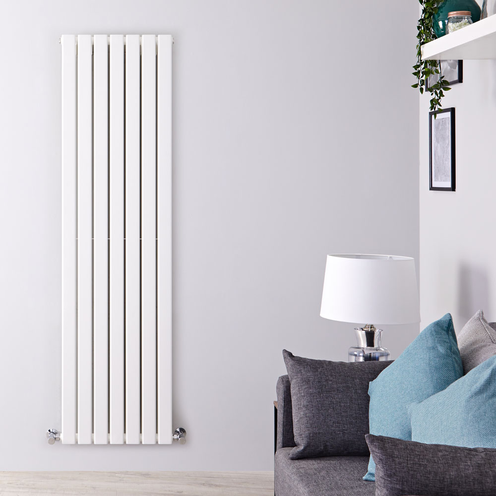 Delta Designradiator Verticaal Wit 160cm x 49cm x 6cm 1543 Watt