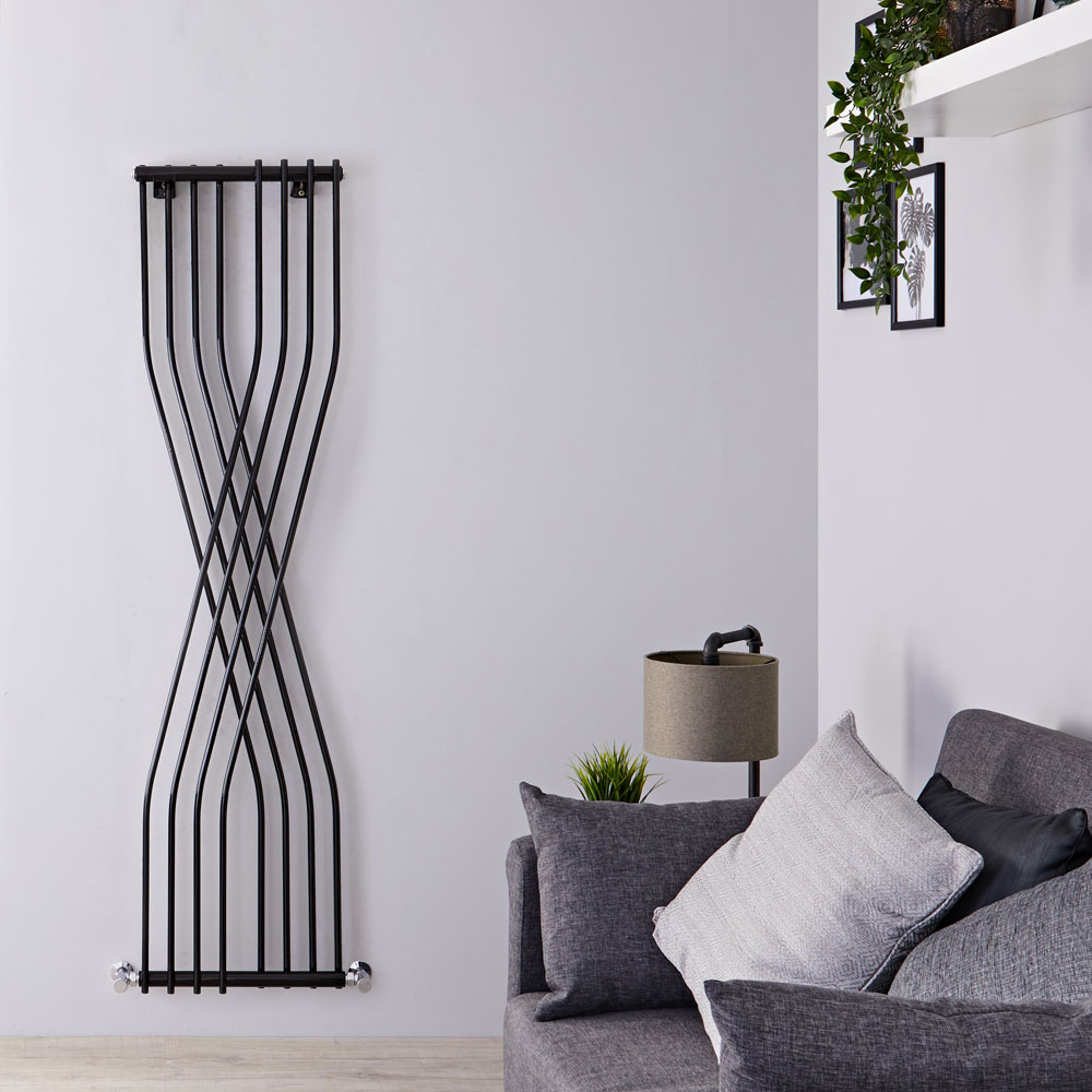Xcite Designradiator Verticaal Zwart 177,5cm x 45cm x 11cm 840 Watt