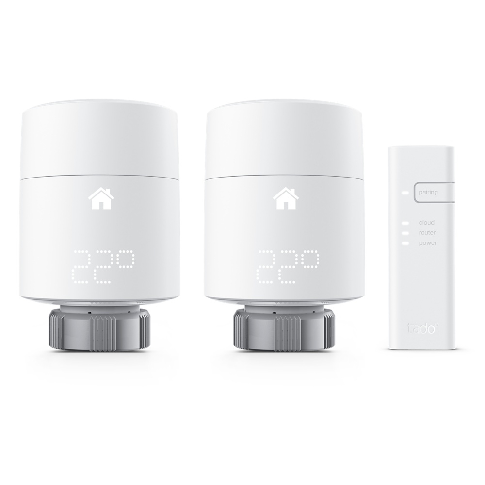 2x Slimme Thermostaatknop Horizontaal - Tado°