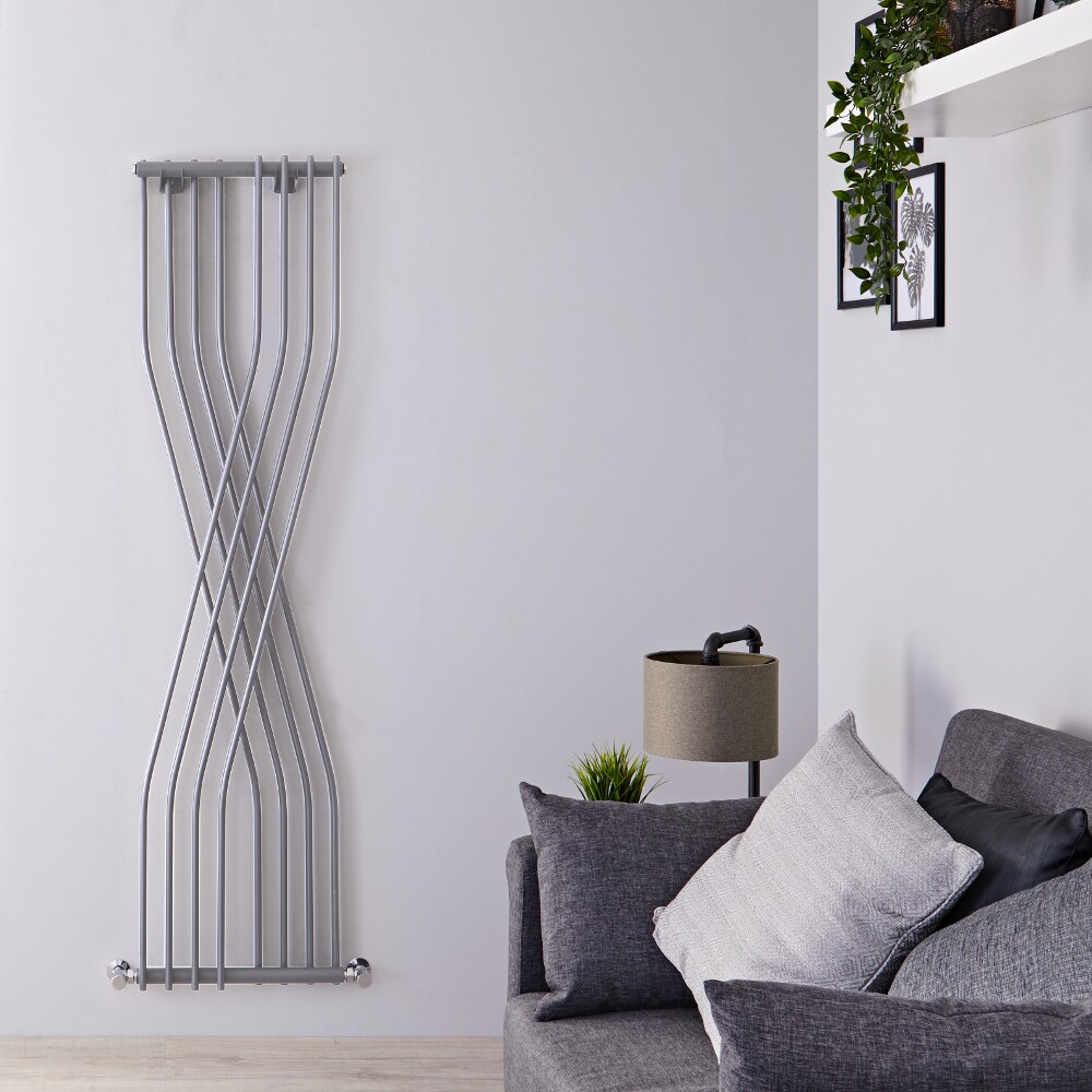 Xcite Designradiator Verticaal Zilver 177,5cm x 45cm x 11cm 840 Watt