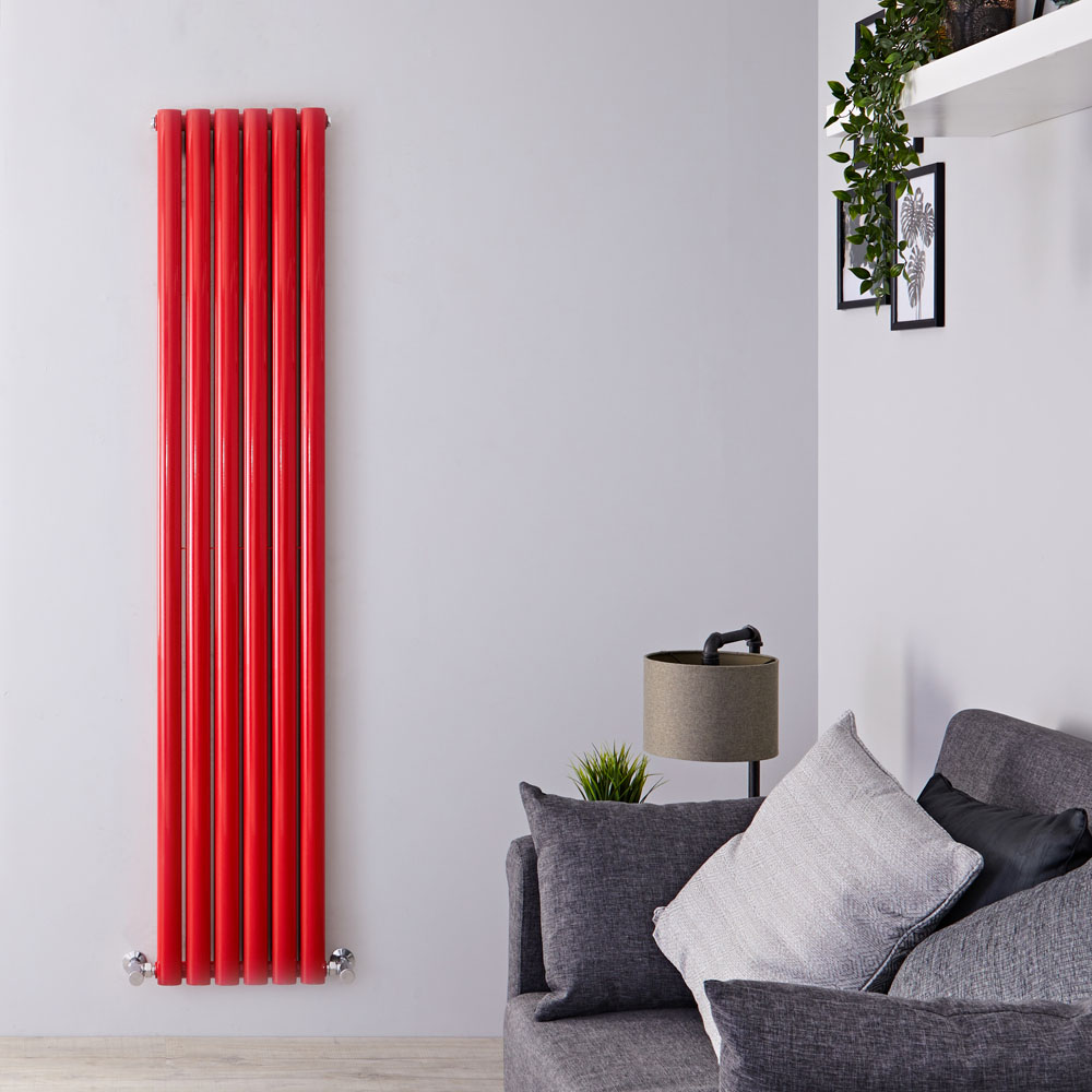 Revive Designradiator Verticaal Rood 180cm x 35,5cm x 7,9cm 1632 Watt
