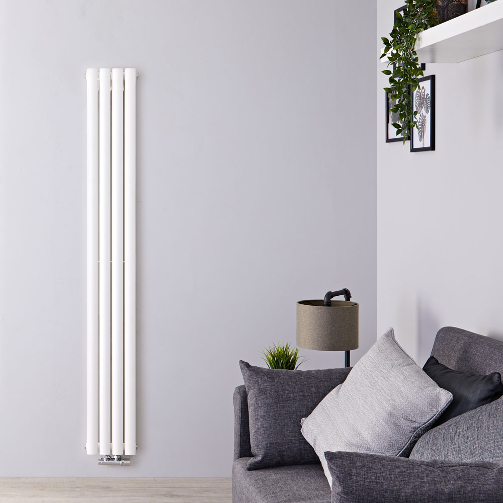 Revive Designradiator Verticaal Ruimtebesparend Wit 180cm x 23,6cm x 7,8cm 810Watt