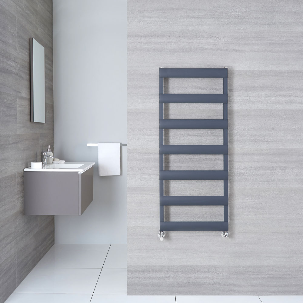 Gradus Designer Handdoekradiator Aluminium Antraciet 119cm x 50cm x36cm 429Watt