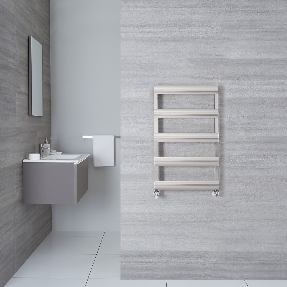 Gradus Designer Handdoekradiator Aluminium Geborsteld Chroom 79 x 50 x36cm 307Watt