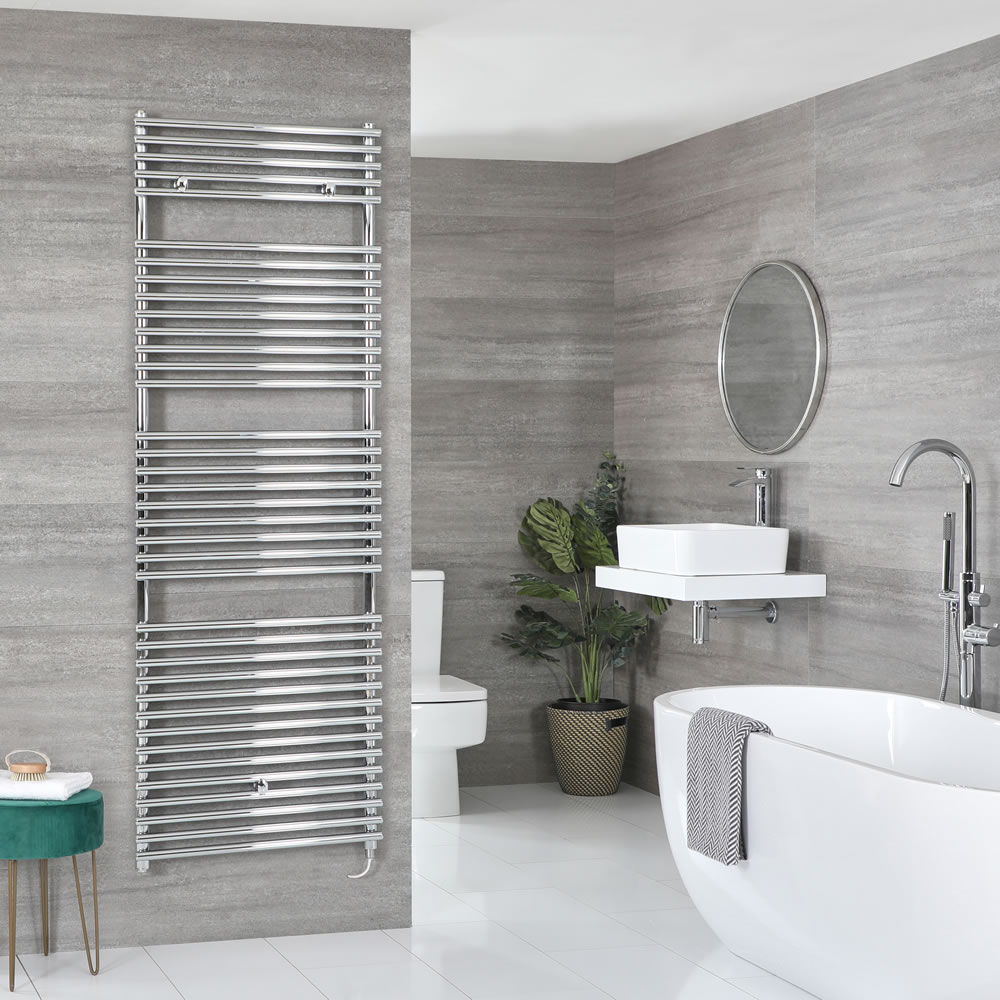 Handdoekradiator Elektrisch Chroom 173,8x60cm | Arno
