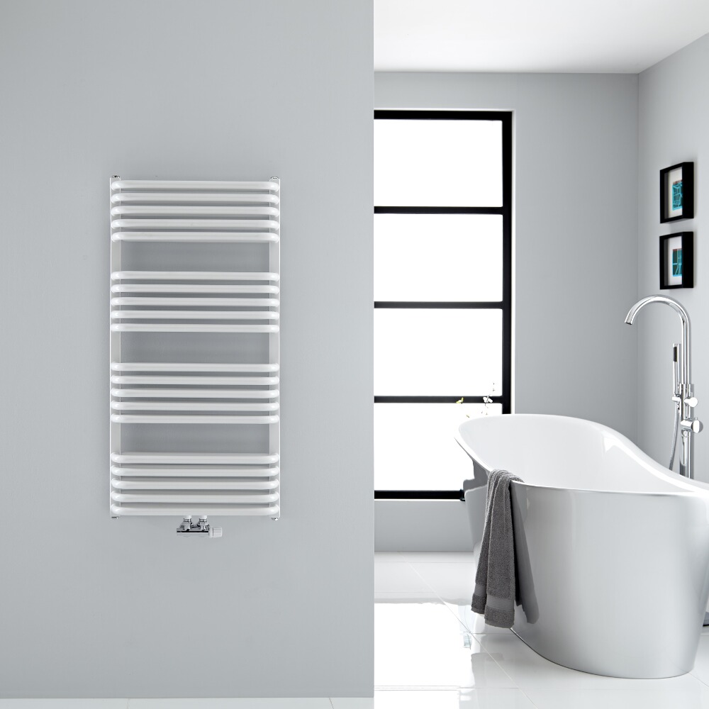 Arch Gebogen Handdoekradiator Wit 100cm x 50cm x 10,1cm 933Watts