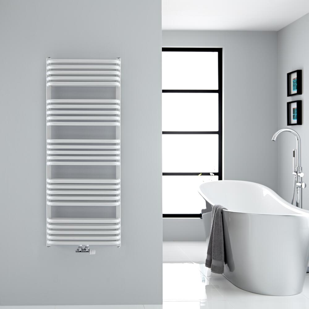 Arch Gebogen Handdoekradiator Wit 126,9cm x 50cm x 10,1cm 1123Watt