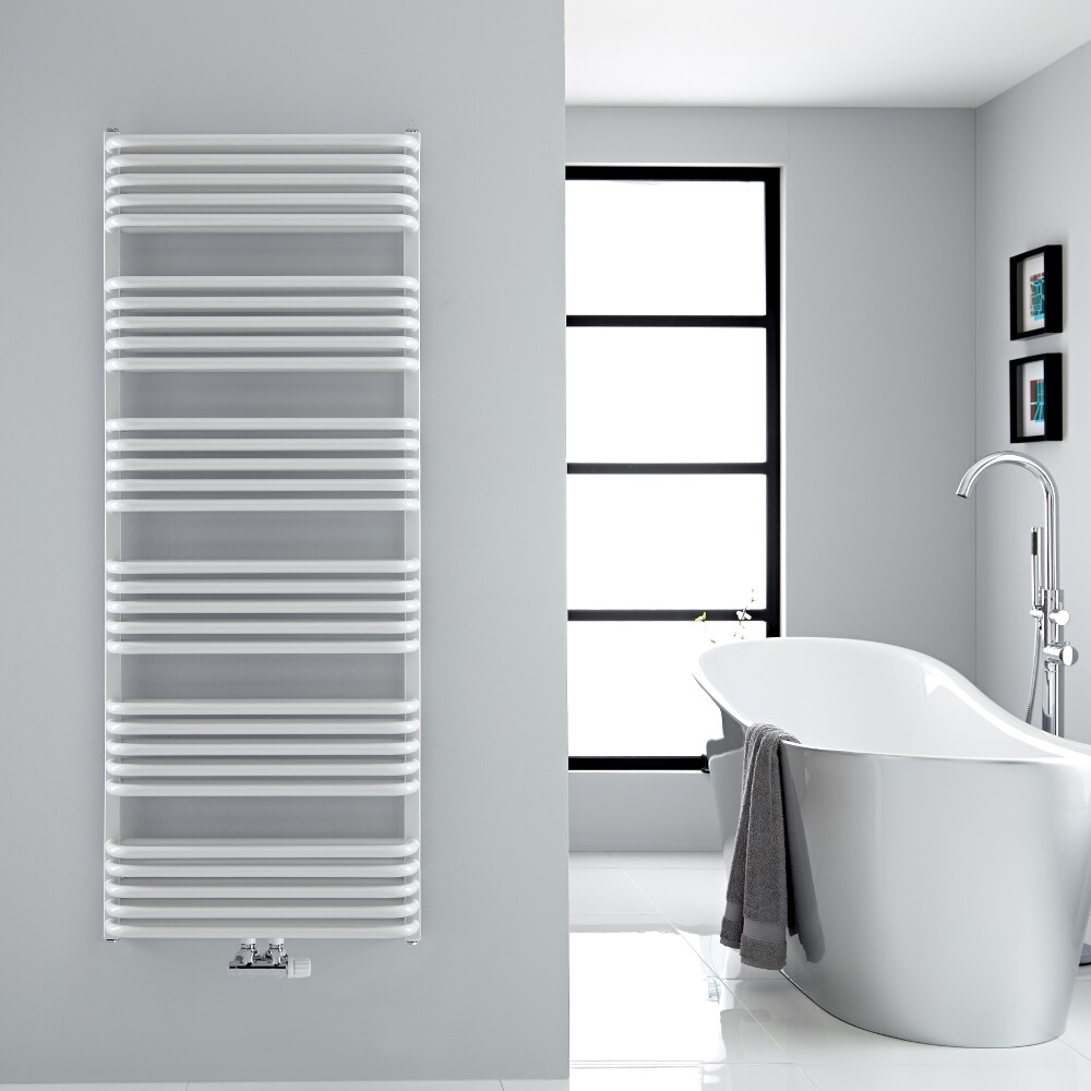 Arch Gebogen Handdoekradiator Wit 153,3cm x 60cm x 10,1cm 1818 Watt