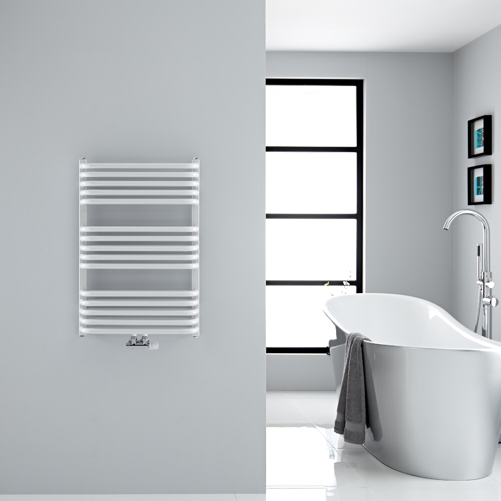 Arch Gebogen Handdoekradiator Wit 73,6cm x 50cm x 10,1cm 752Watt