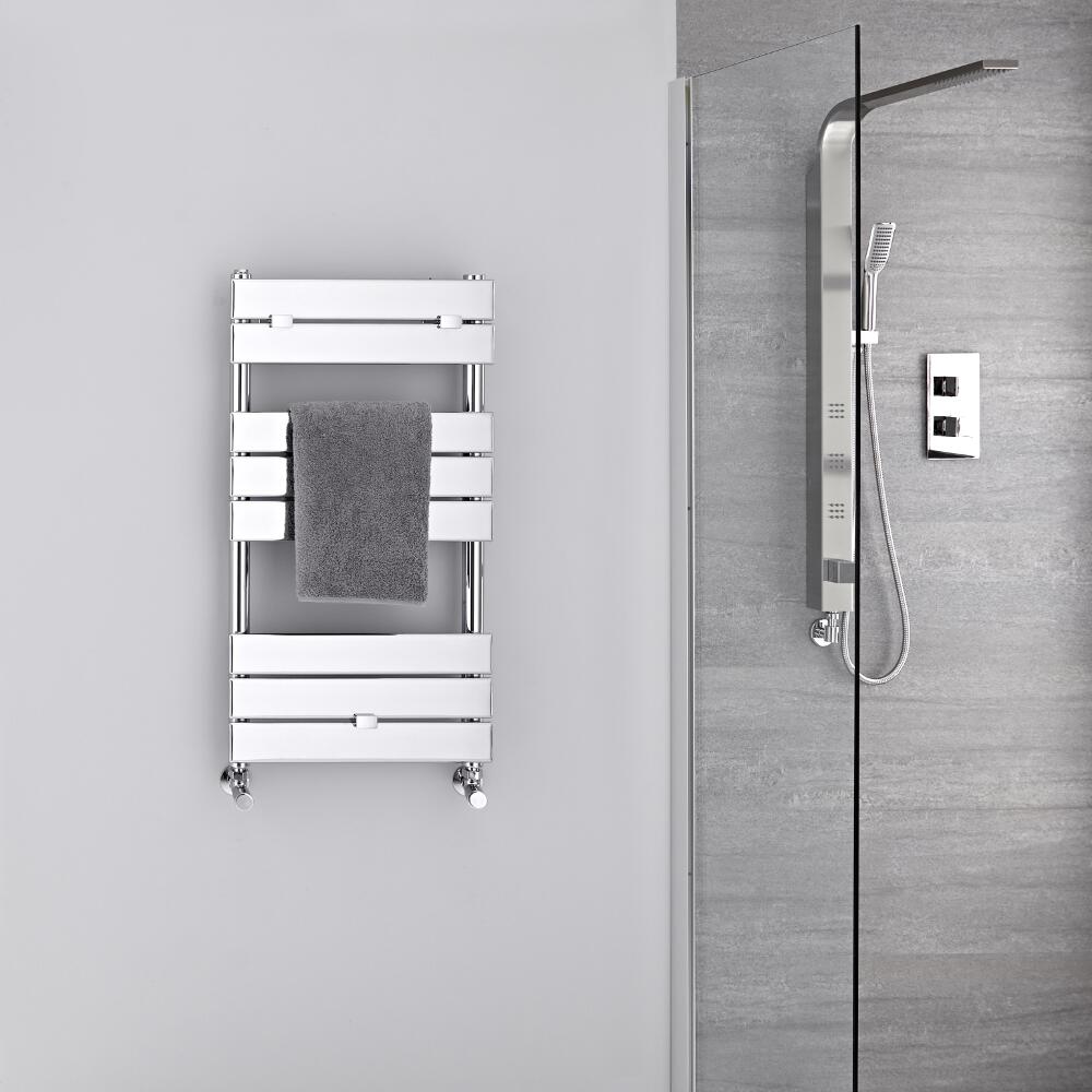 Lustro Verchroomd Handdoekradiator Staal Chroom 84cm x 45cm x 4,5cm 250Watt