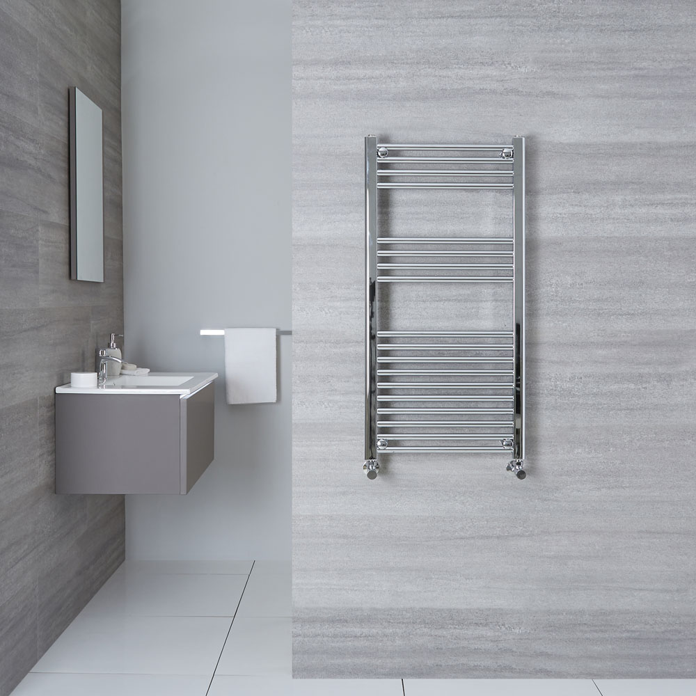 Ischia Handdoekradiator Chroom 100cm x 50cm x 3cm 373 Watt