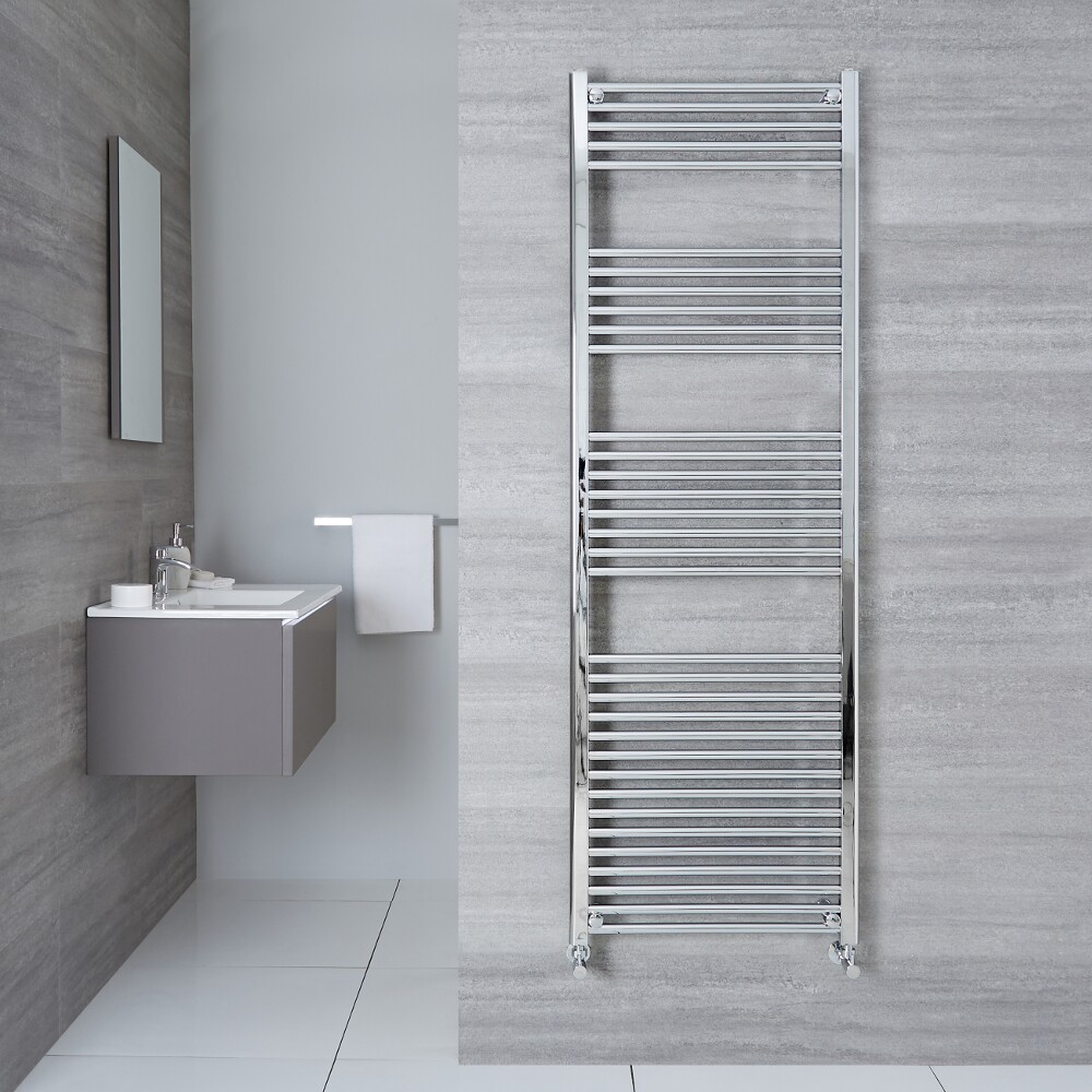 Ischia Handdoekradiator Chroom 180cm x 50cm x 3cm 690 Watt