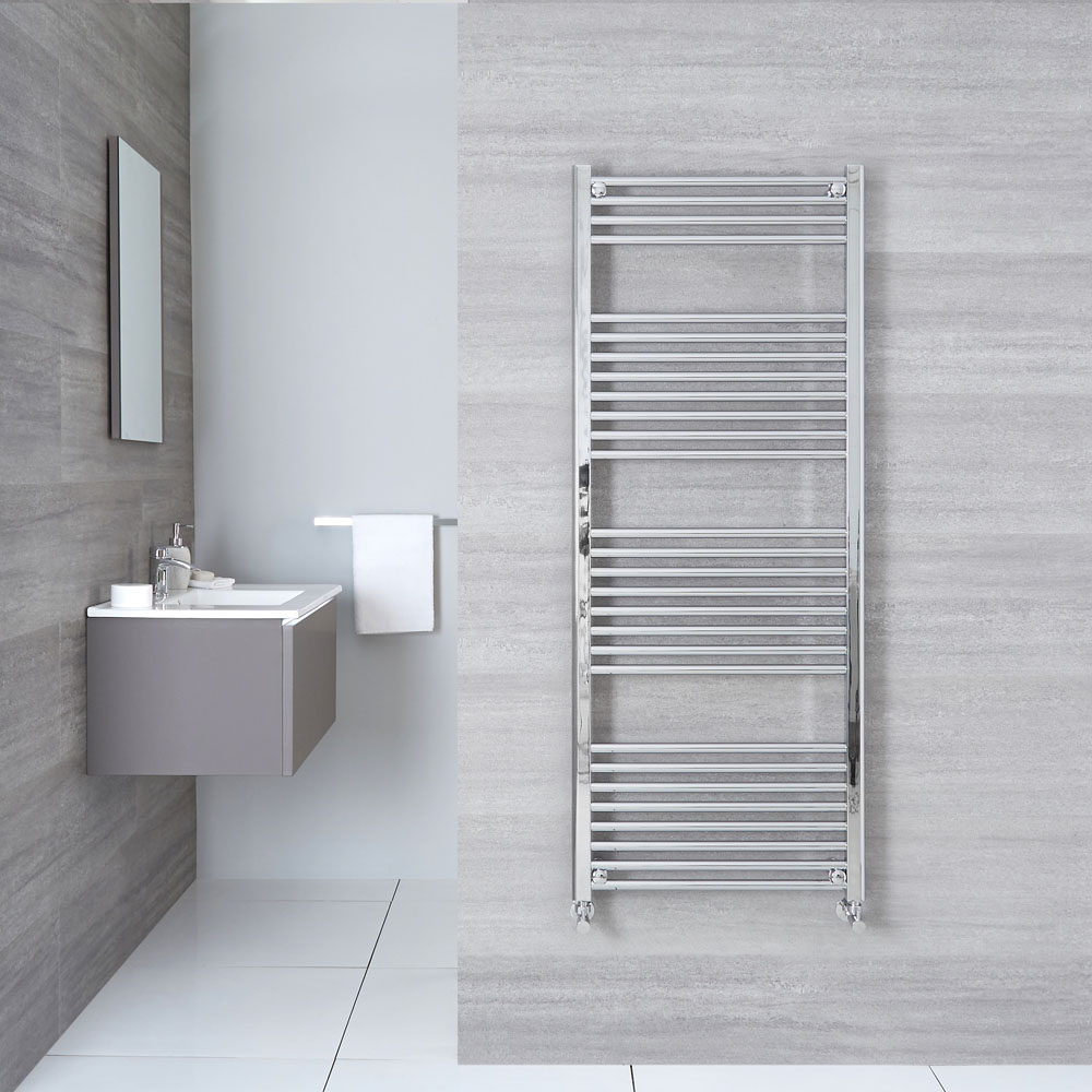Ischia Handdoekradiator Chroom 150cm x 60cm x 3cm 649 Watt