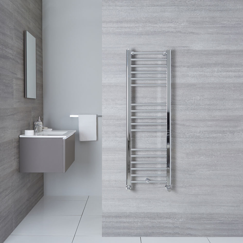 Eco Handdoekradiator Chroom 120cm x 40cm x 3cm 321 Watt