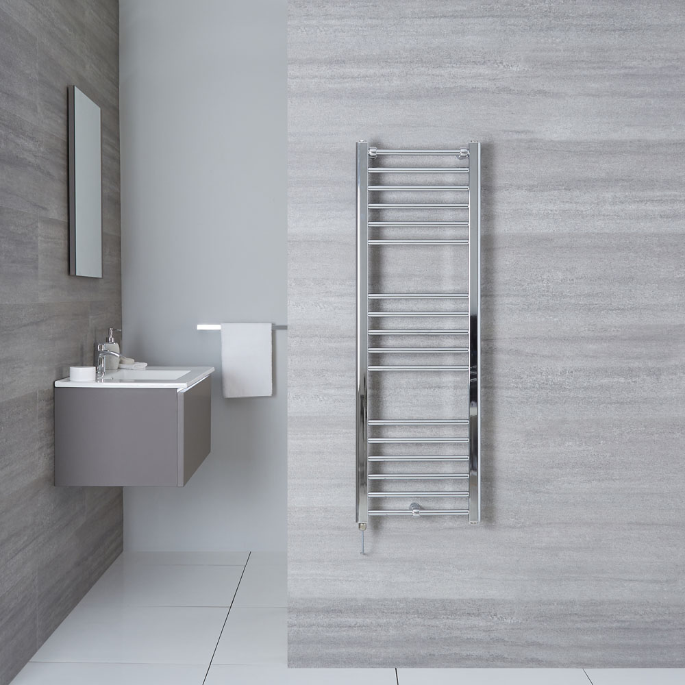Handdoekradiator Elektrisch Chroom 120 x 40cm | Eco