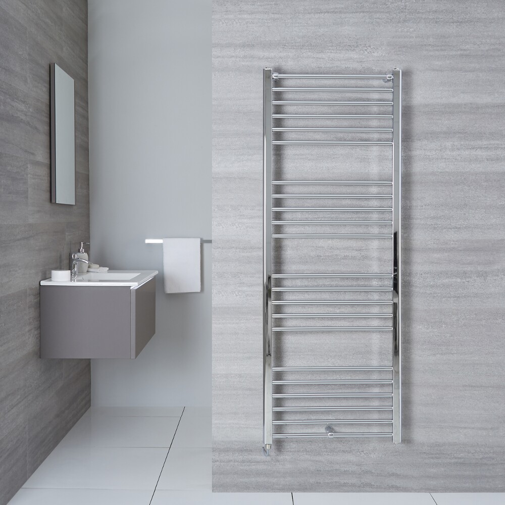 Handdoekradiator Elektrisch Chroom 160 x 50cm | Eco